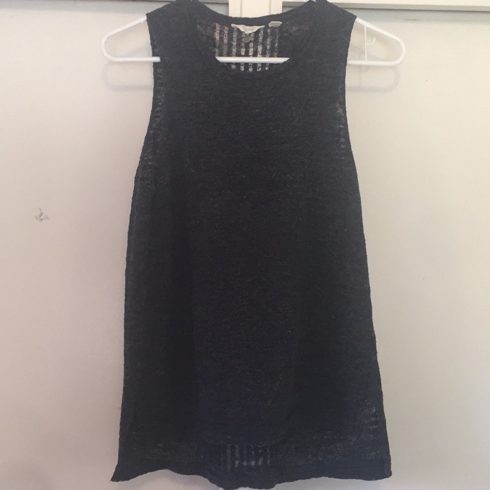 Lucky Brand S grey knit tank